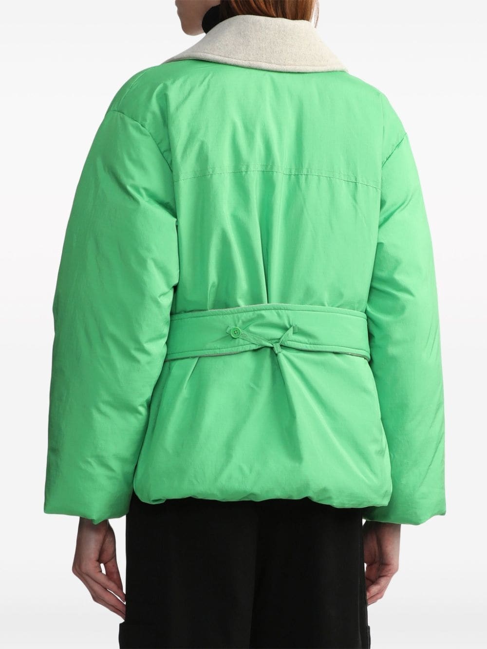 belted padded jacket - 4