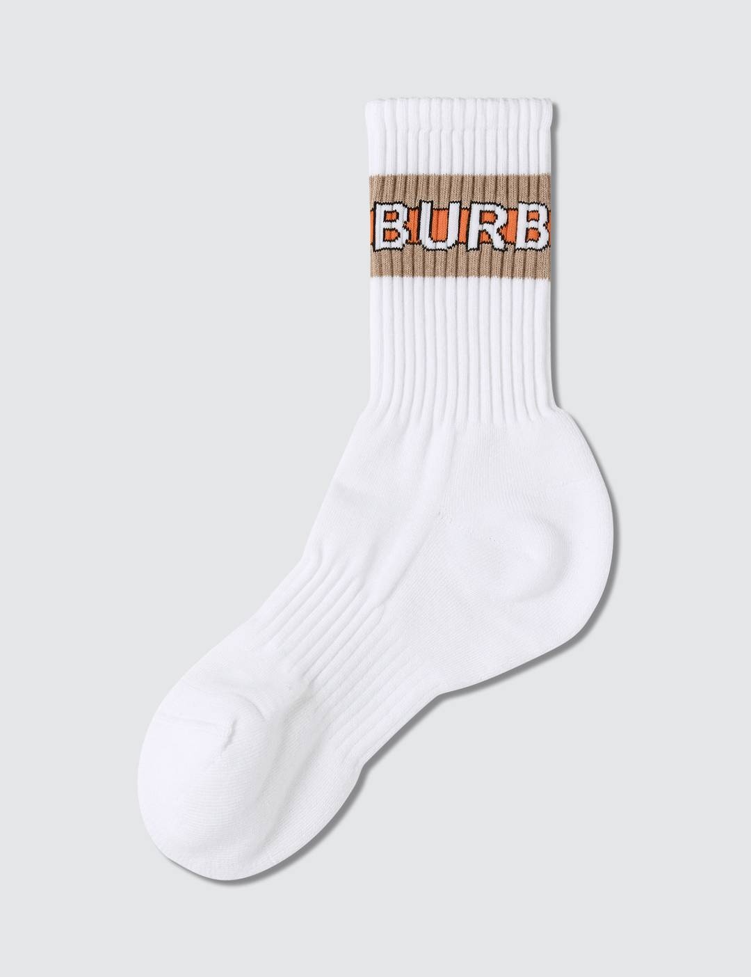 Logo Intarsia Cotton Blend Socks - 1