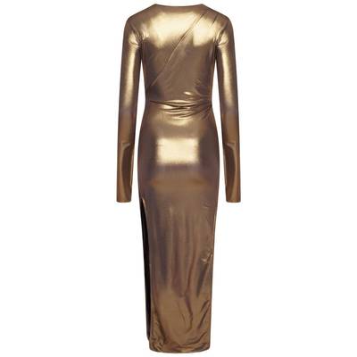 Rick Owens Lilies Jade Maxi Gown in Gold outlook