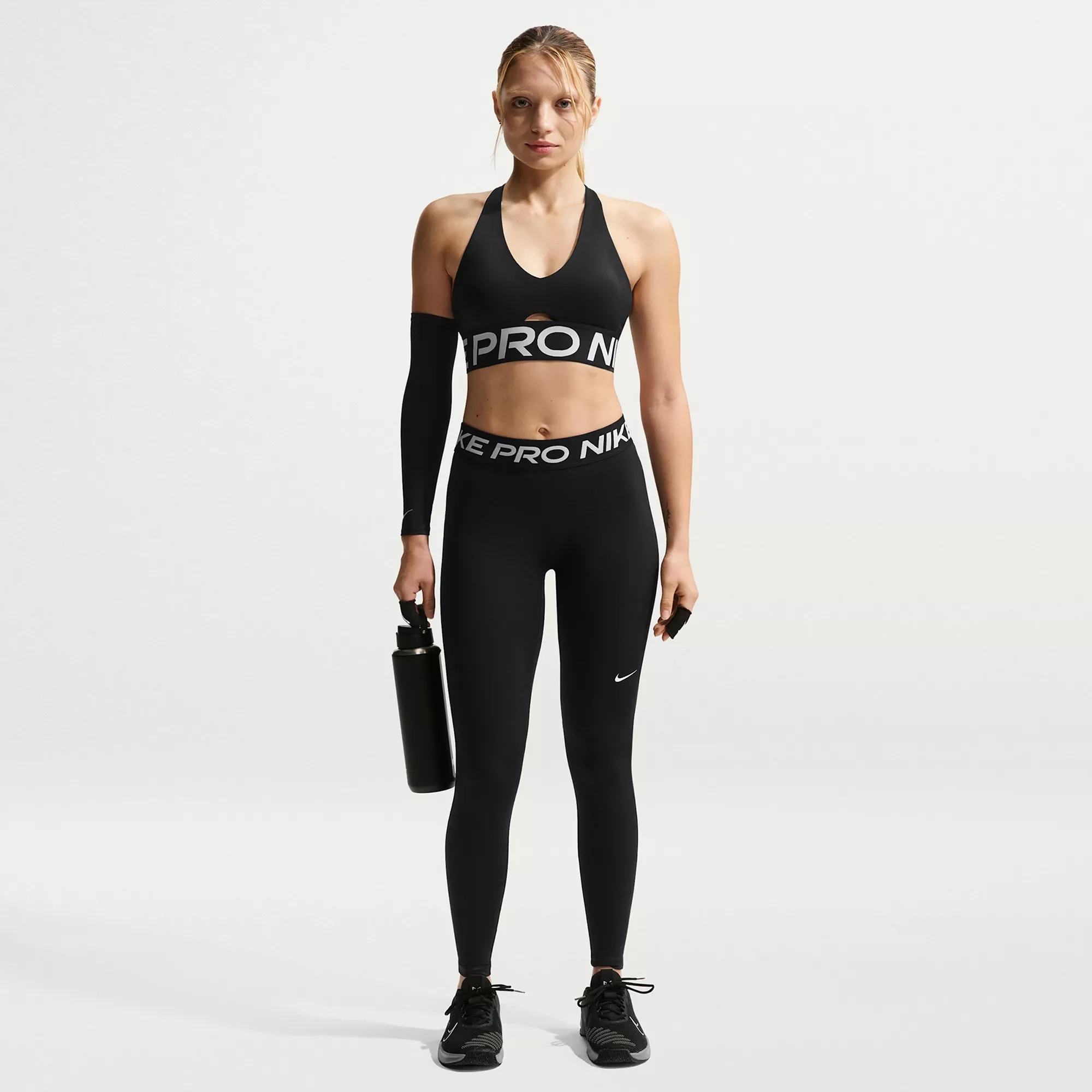 Nike Women's Pro Mid-Rise Full-Length Leggings - 1