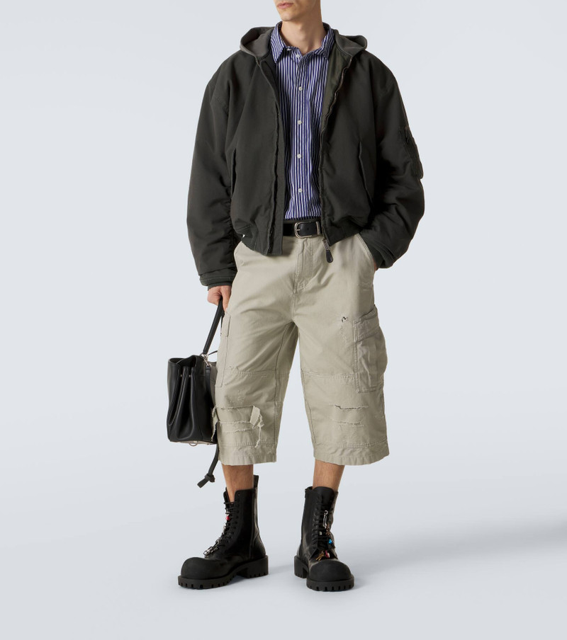 BALENCIAGA Cropped cotton cargo pants outlook