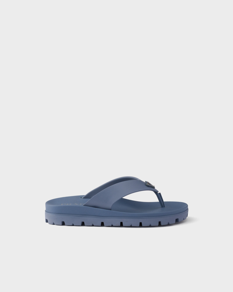 Prada Rubber thong sandals outlook