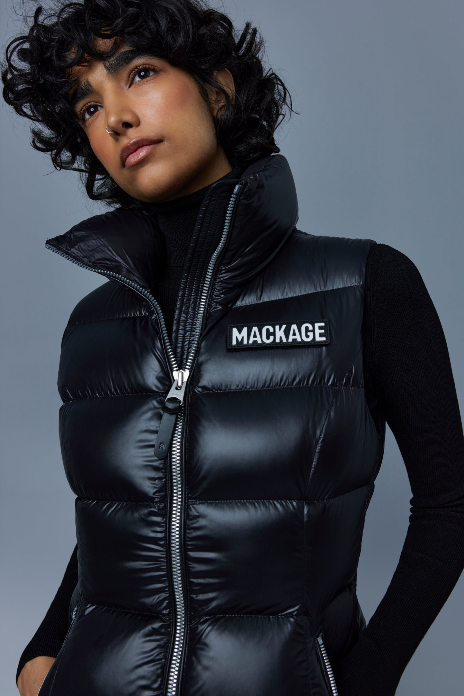 CHAYA lustrous light down vest for ladies - 5