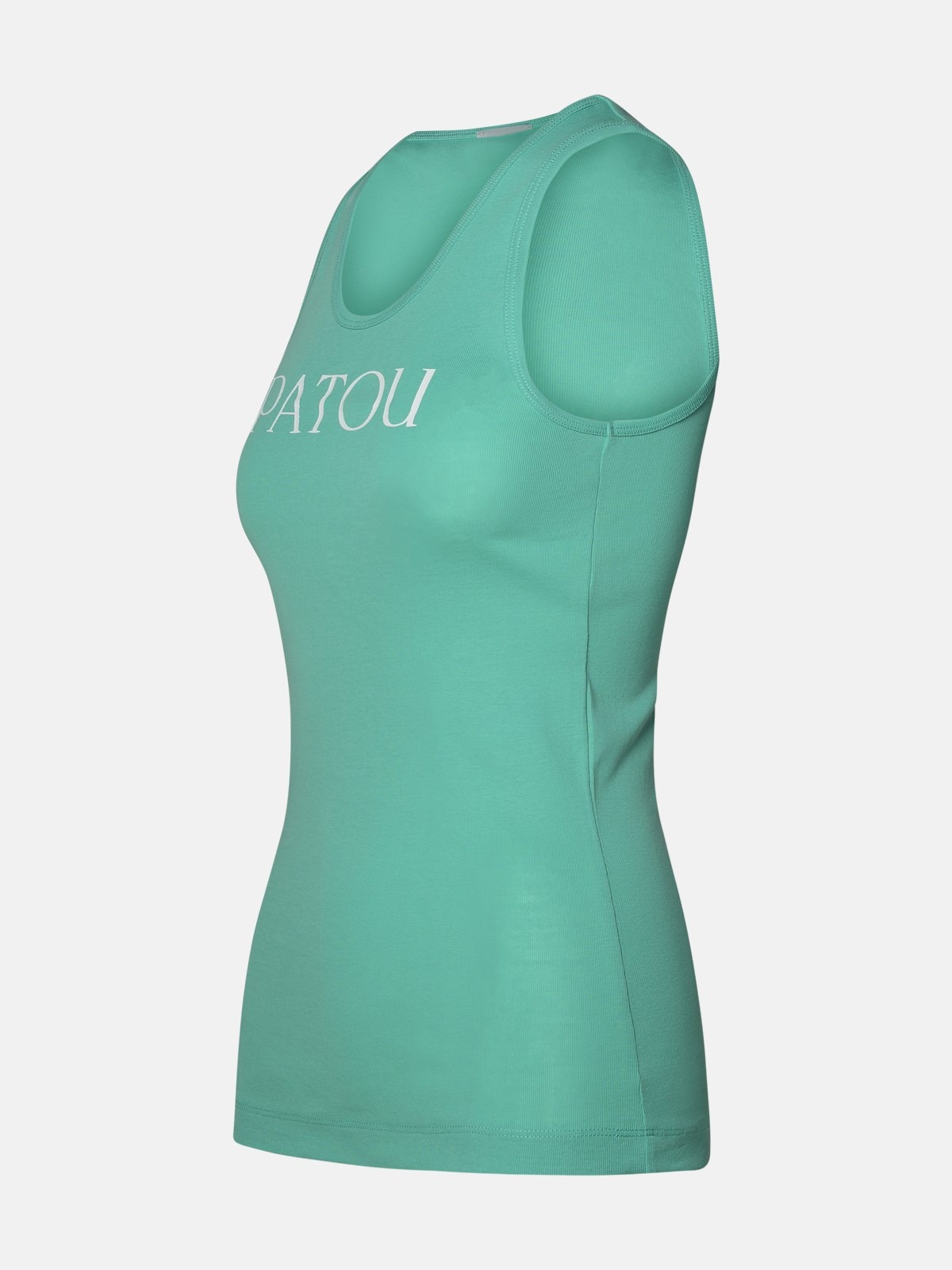 LIGHT BLUE COTTON TANK TOP - 2