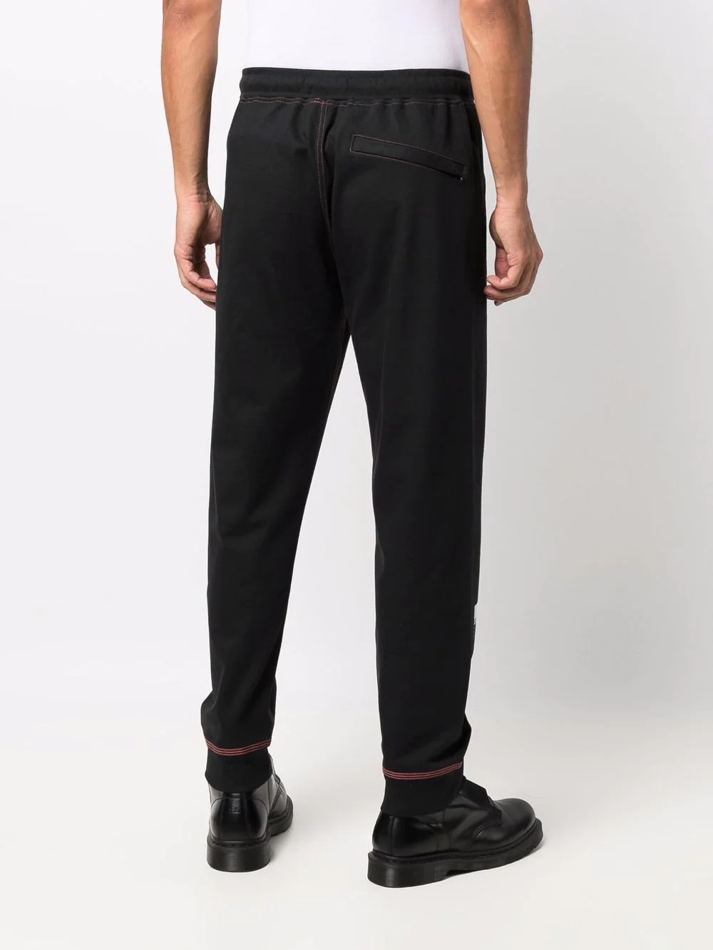 Compass motif slogan-print track pants - 4