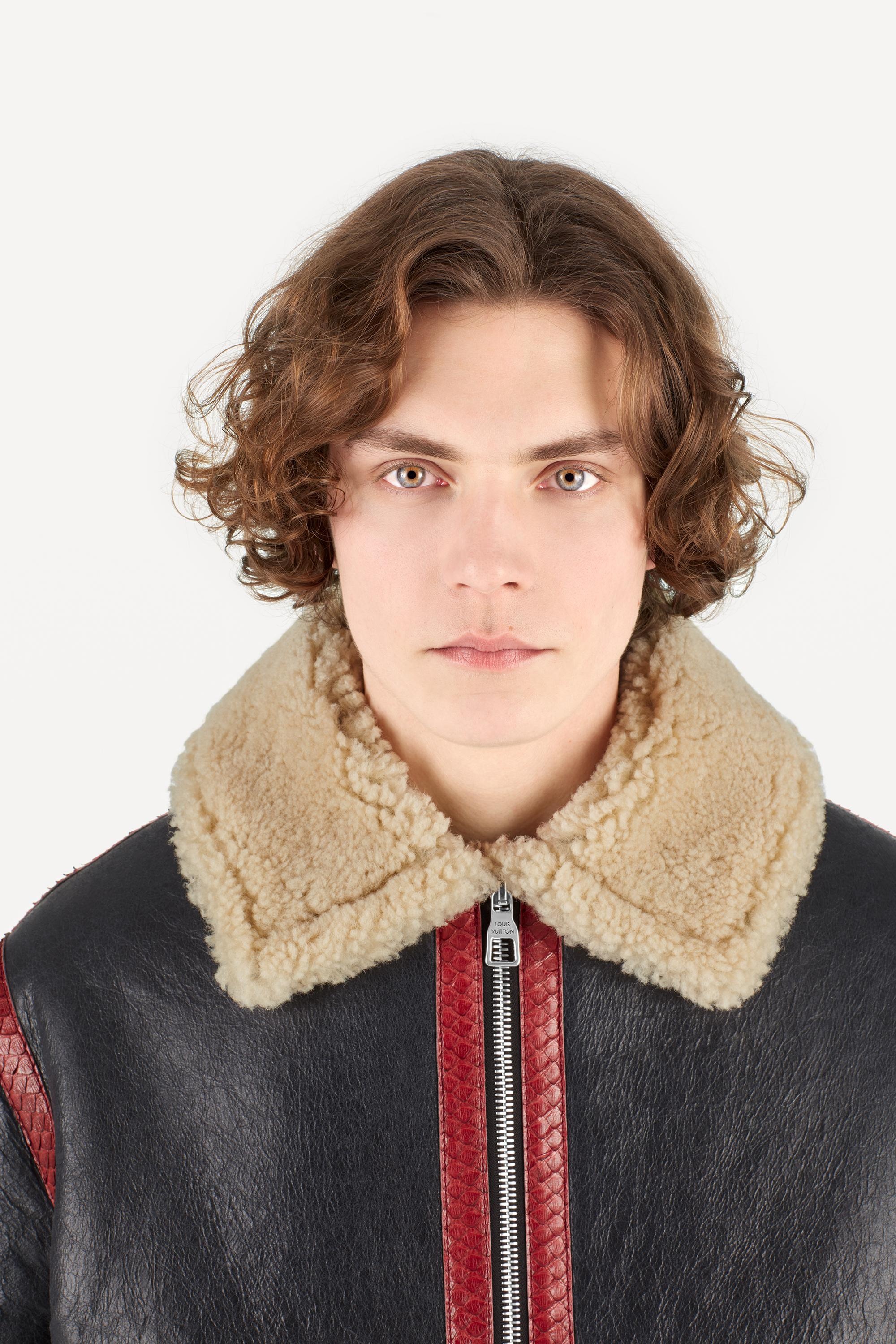 Shearling Aviator with Python - 4