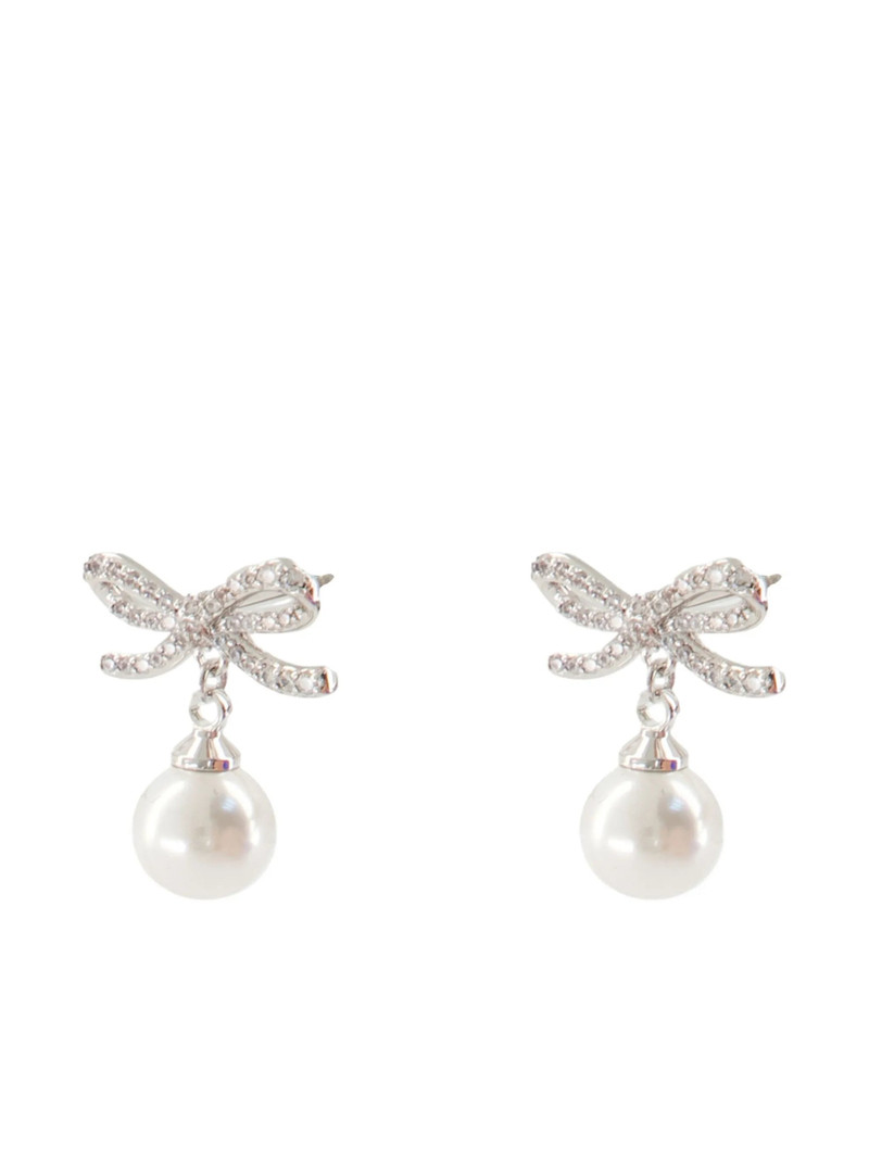 self-portrait Self-portrait Bow-detail Earrings outlook