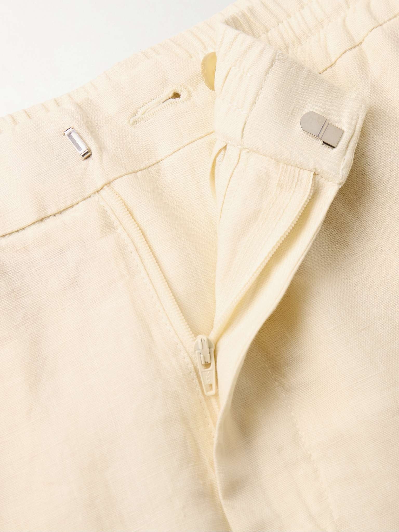 Straight-Leg Linen Drawstring Shorts - 4