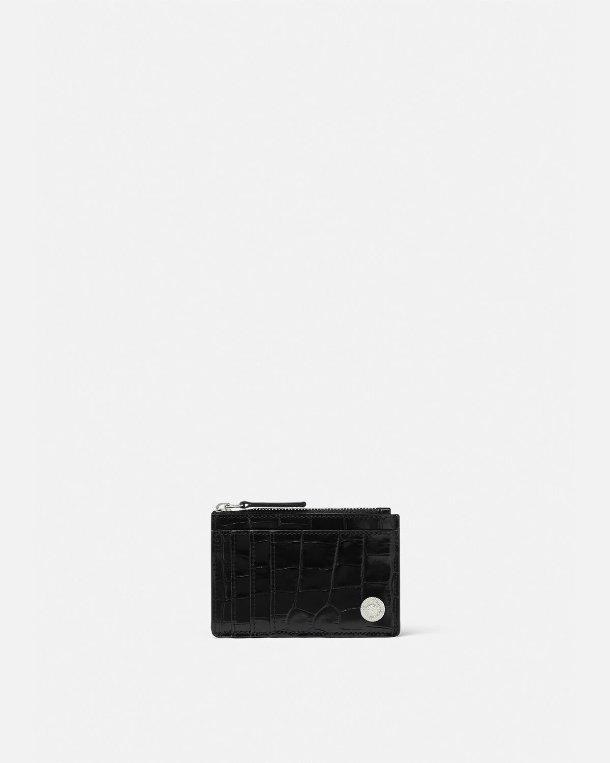 Croc-Effect Medusa Biggie Card Holder - 1