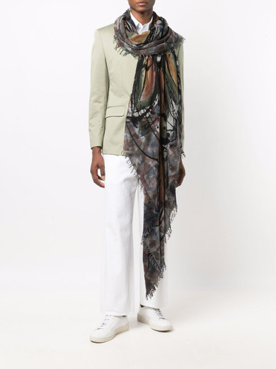 Faliero Sarti abstract-floral print scarf outlook