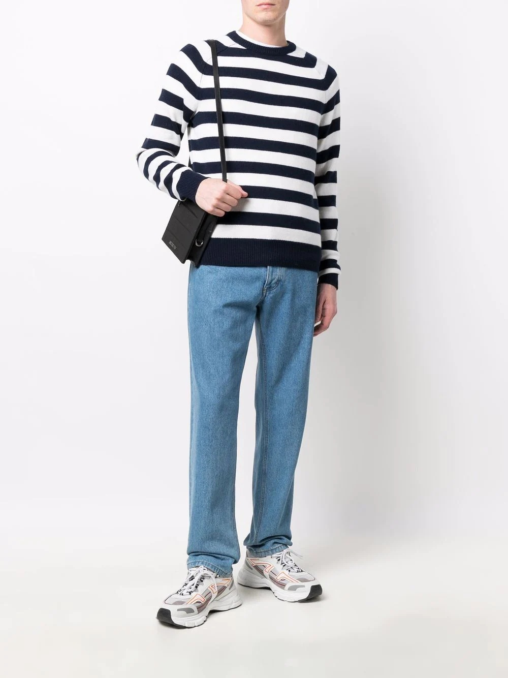 striped cashmere jumper - 2