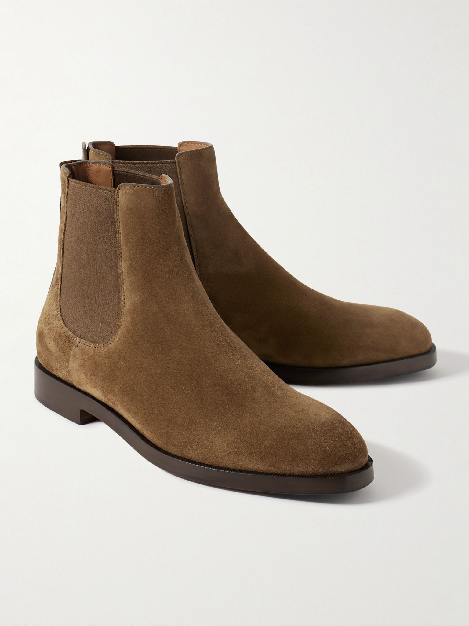 Torino Suede Chelsea Boots Brown - 4