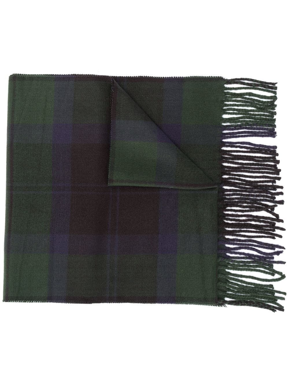 tartan pattern scarf - 1