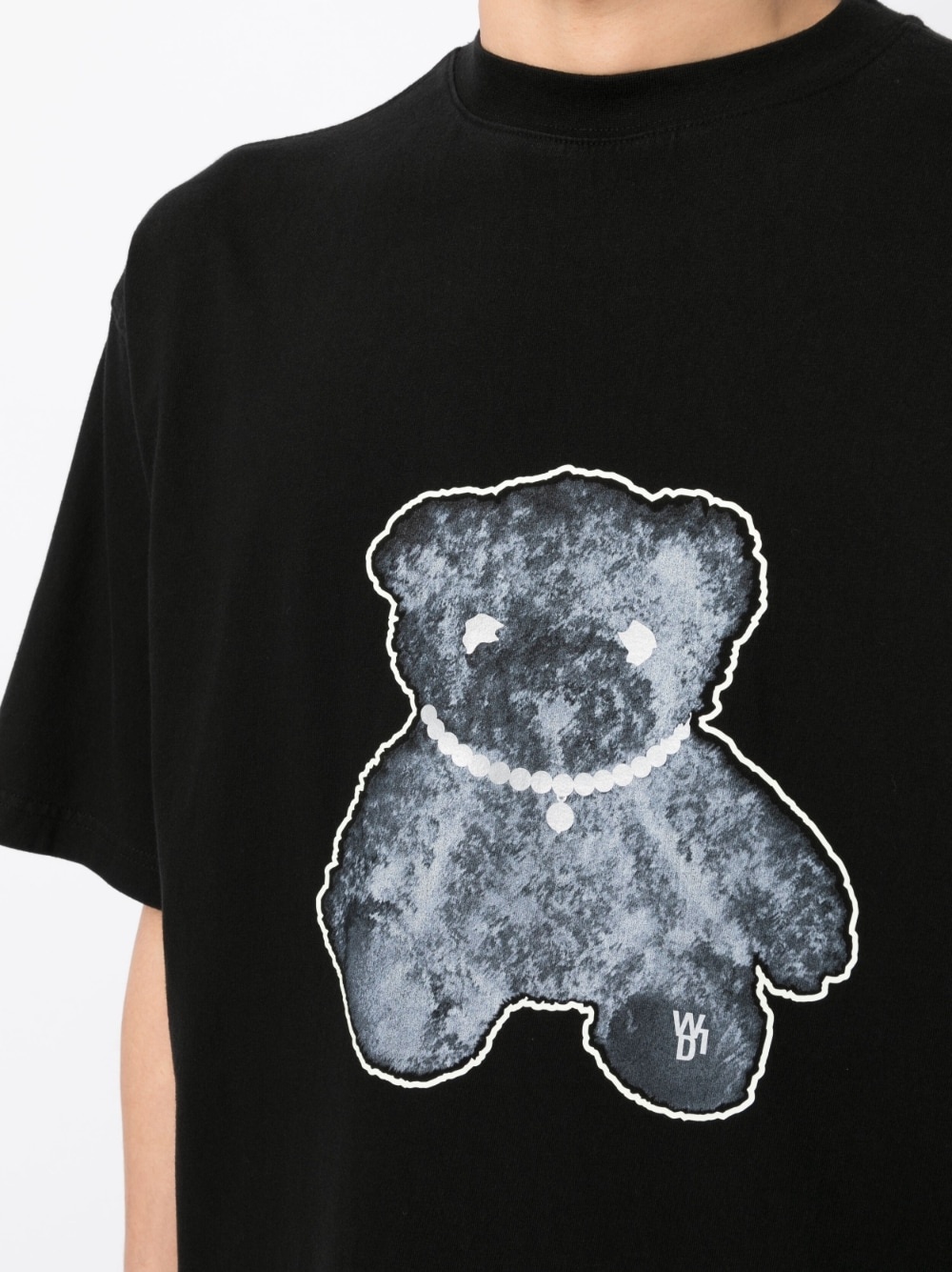 teddy bear-print cotton T-shirt - 5