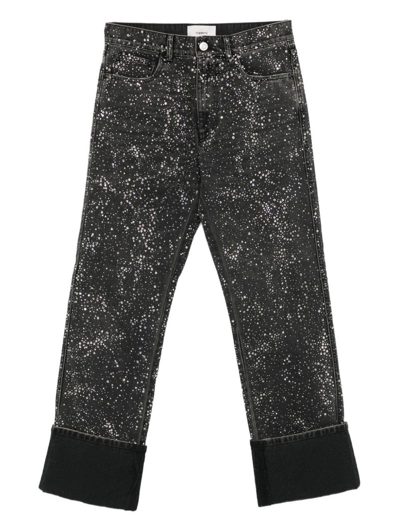 crystal-embellished boyfriend jeans 1
