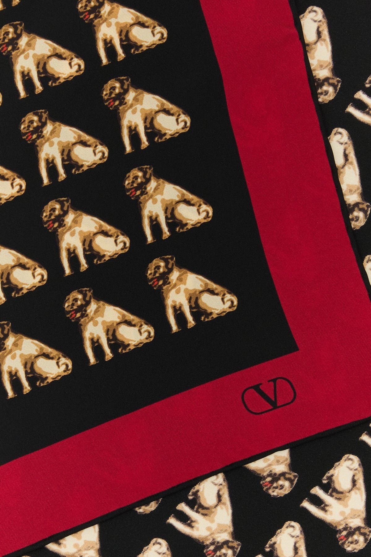 Printed silk Petit Charles foulard - 2