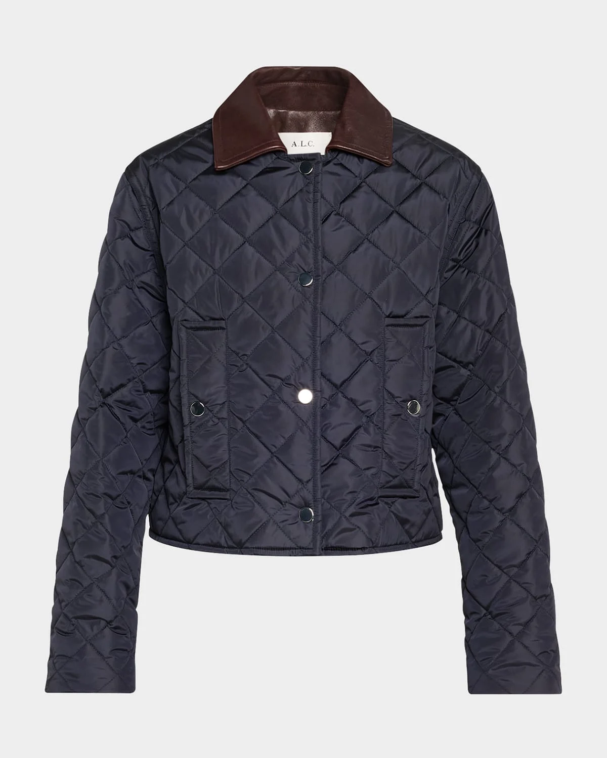 Henri Quilted Contrast Collar Jacket - 1