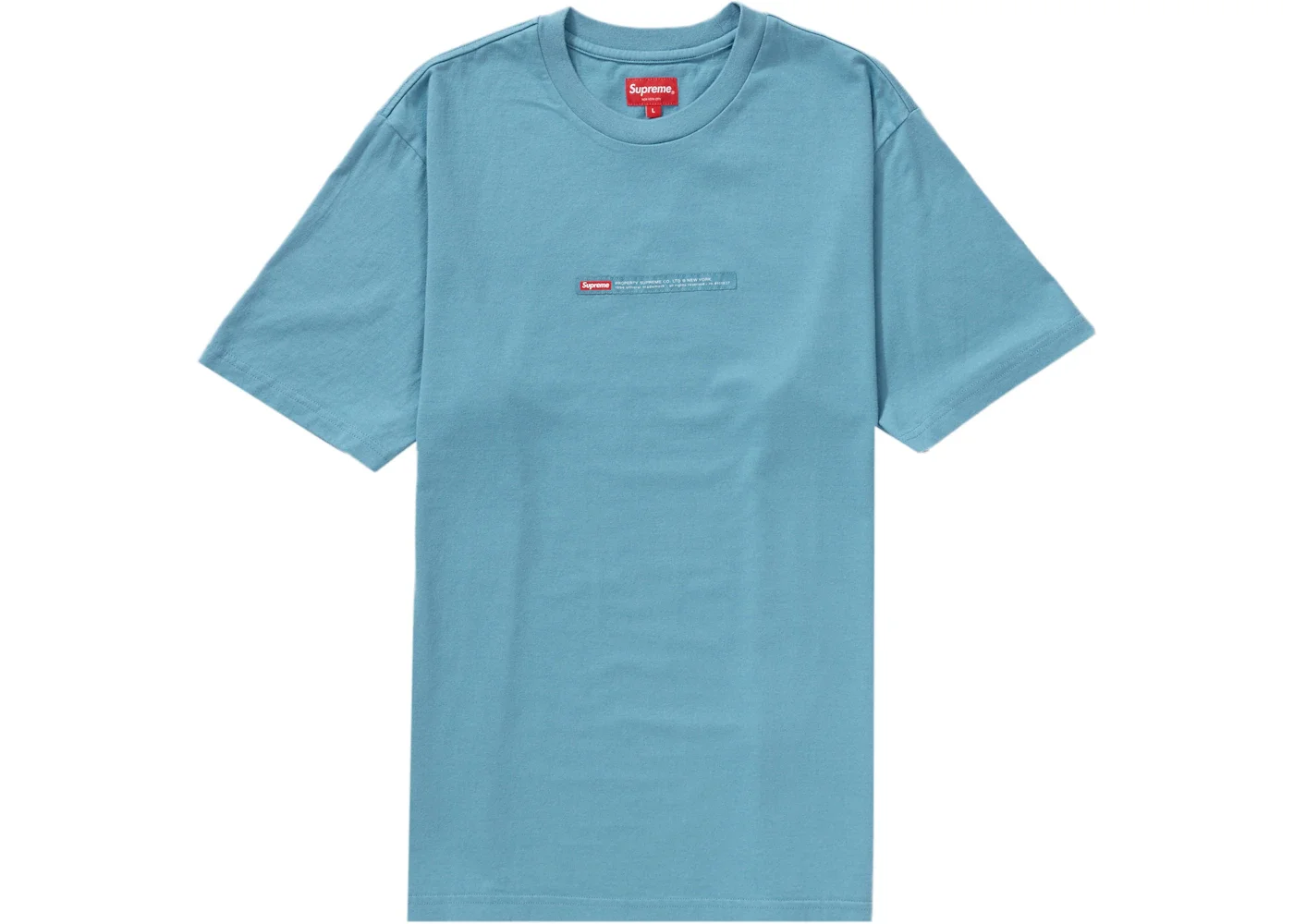 Supreme Property Label S/S Top Light Slate - 1