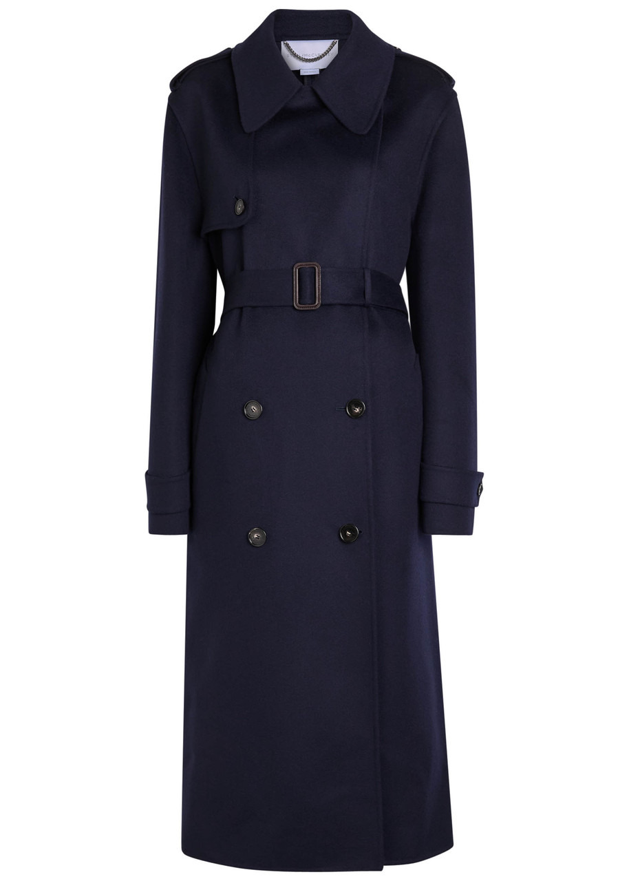 Stella Mccartney Double Face Wool Trench Coat - 1