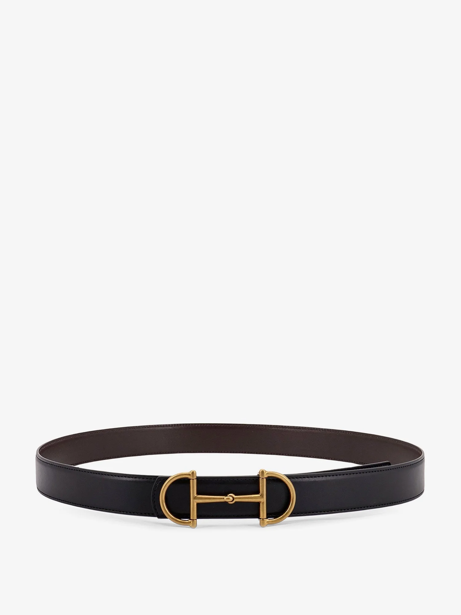 Gucci Men Leather Belt With Metal Horsebit - 1