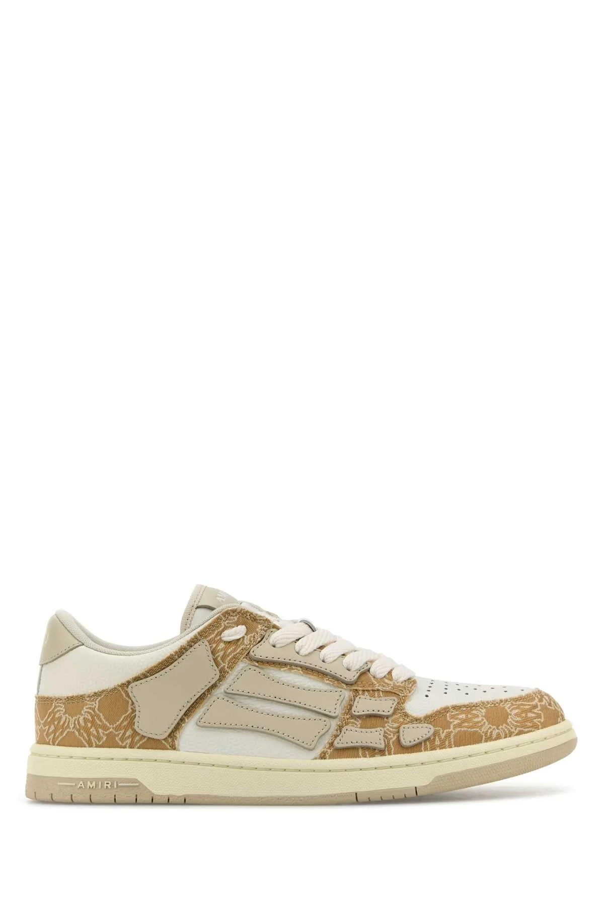 Amiri Men Multicolor Leather And Fabric Skel Sneakers - 1