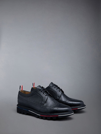 Thom Browne Longwing Brogue W/ Bar Treaded Sole in Pebble Grain Leather outlook