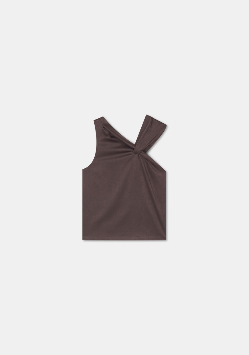 ASTRID Draped satin top 1