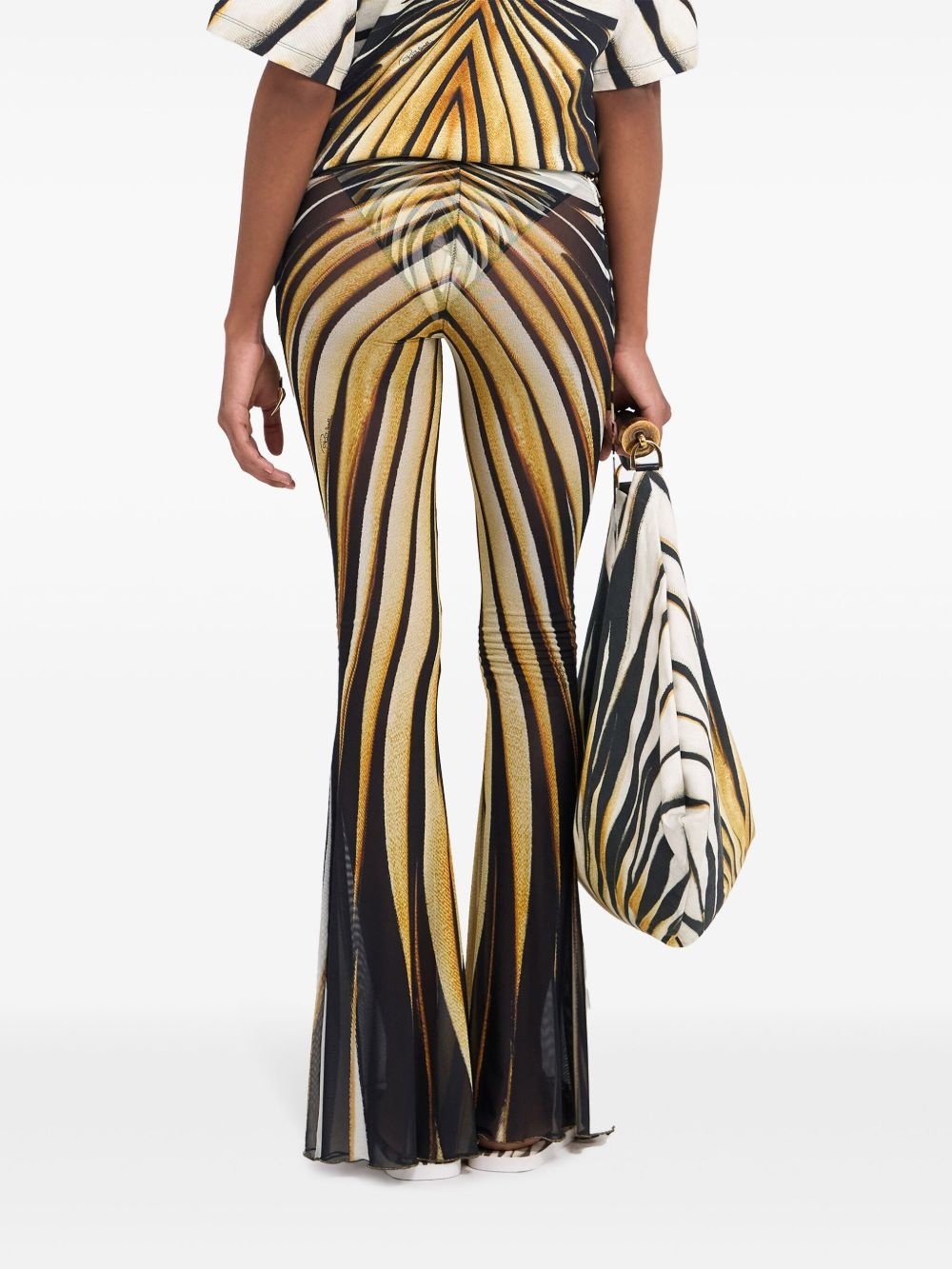 Ray Of Gold flared trousers - 4