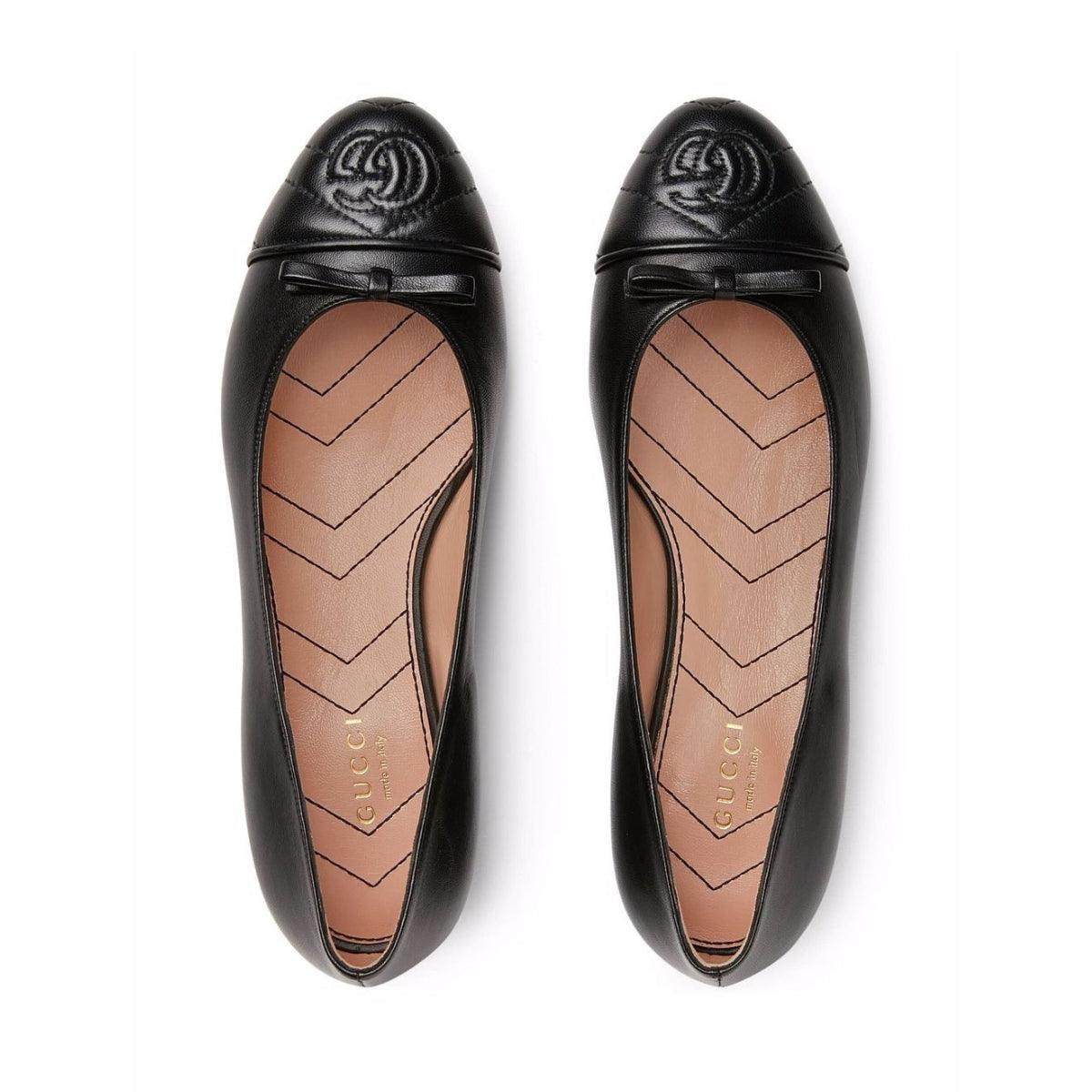 GG Ballerina Leather Shoes - 3