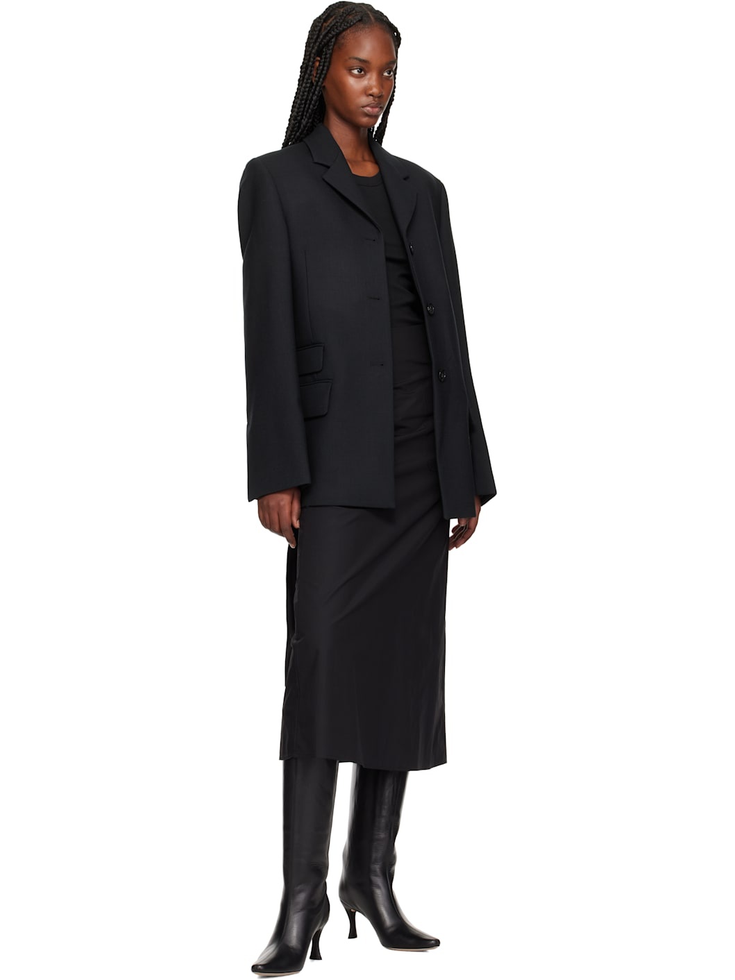 Black Stevie 42 Tall Boots - 5