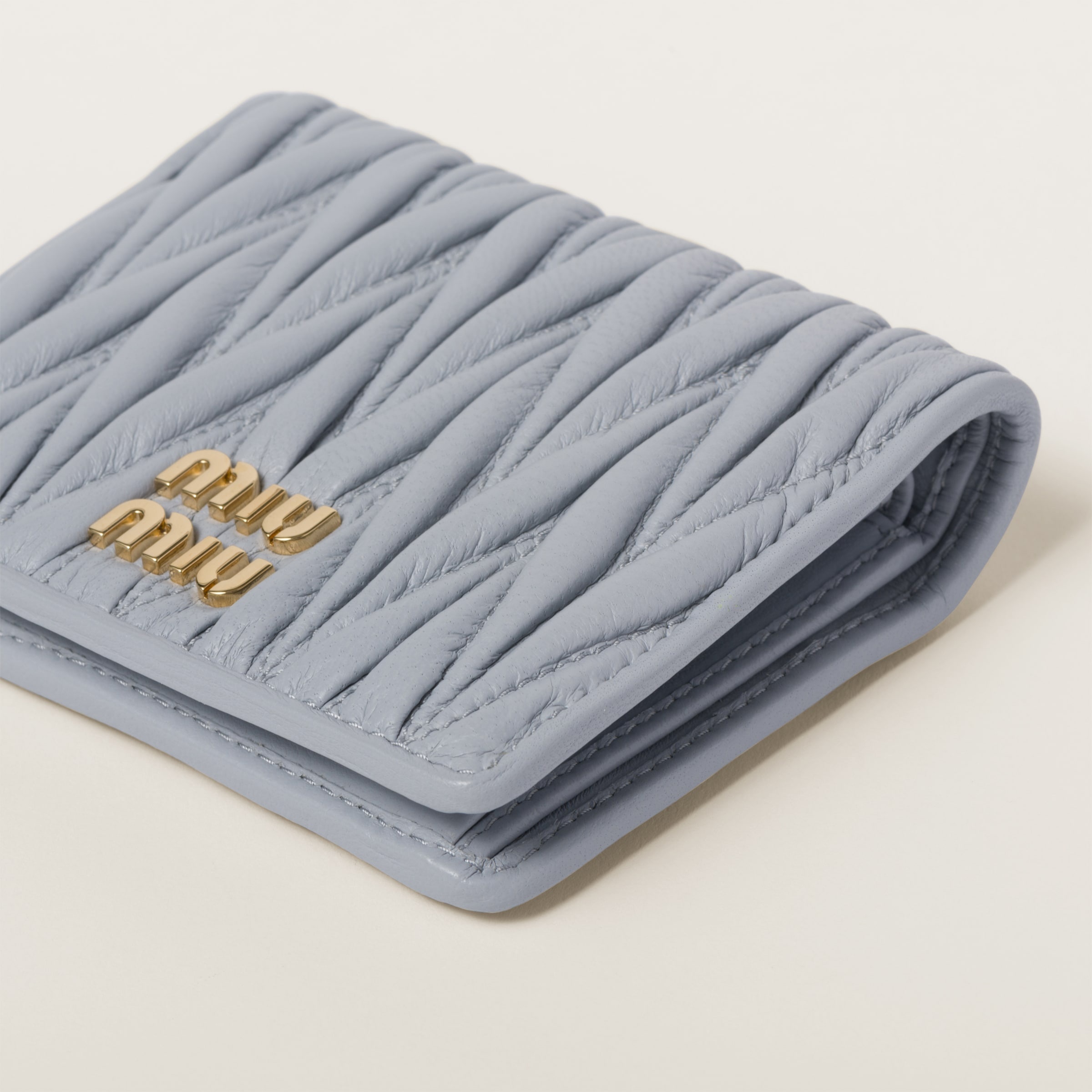 Small matelassé nappa leather wallet - 4