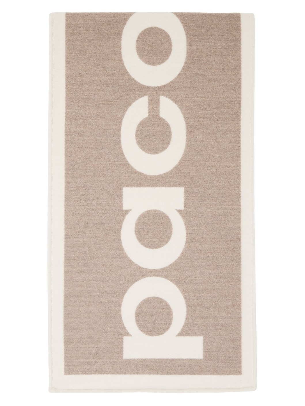 Beige Signature Logo Scarf - 1