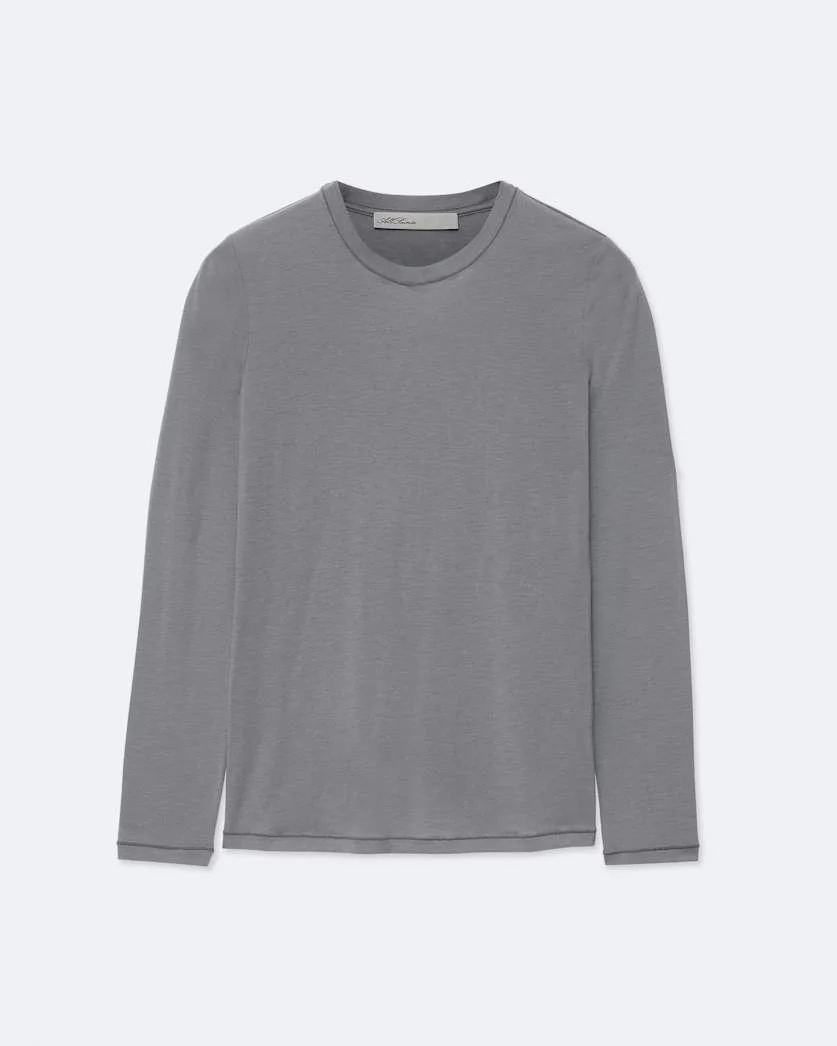 KIRA WOOL-BLEND LONG-SLEEVE T-SHIRT - 1