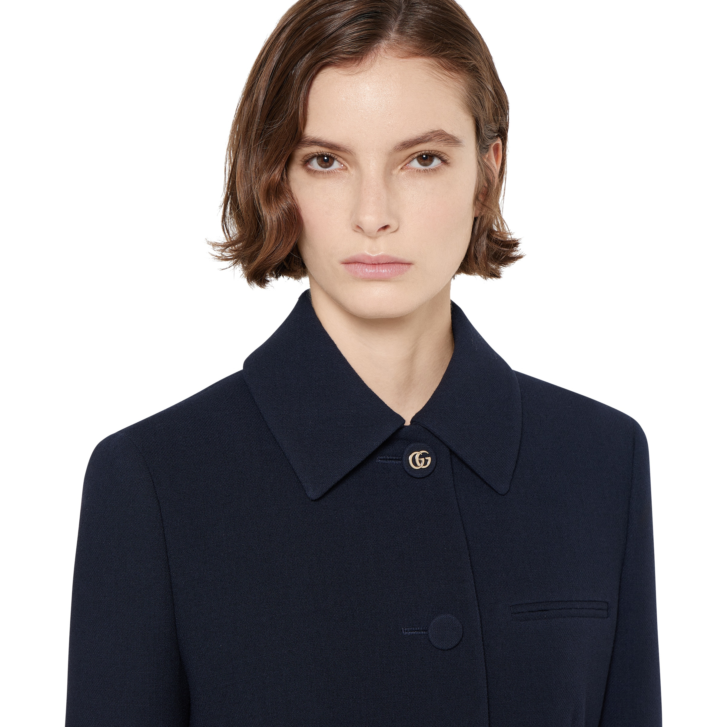Light crêpe wool jacket - 5