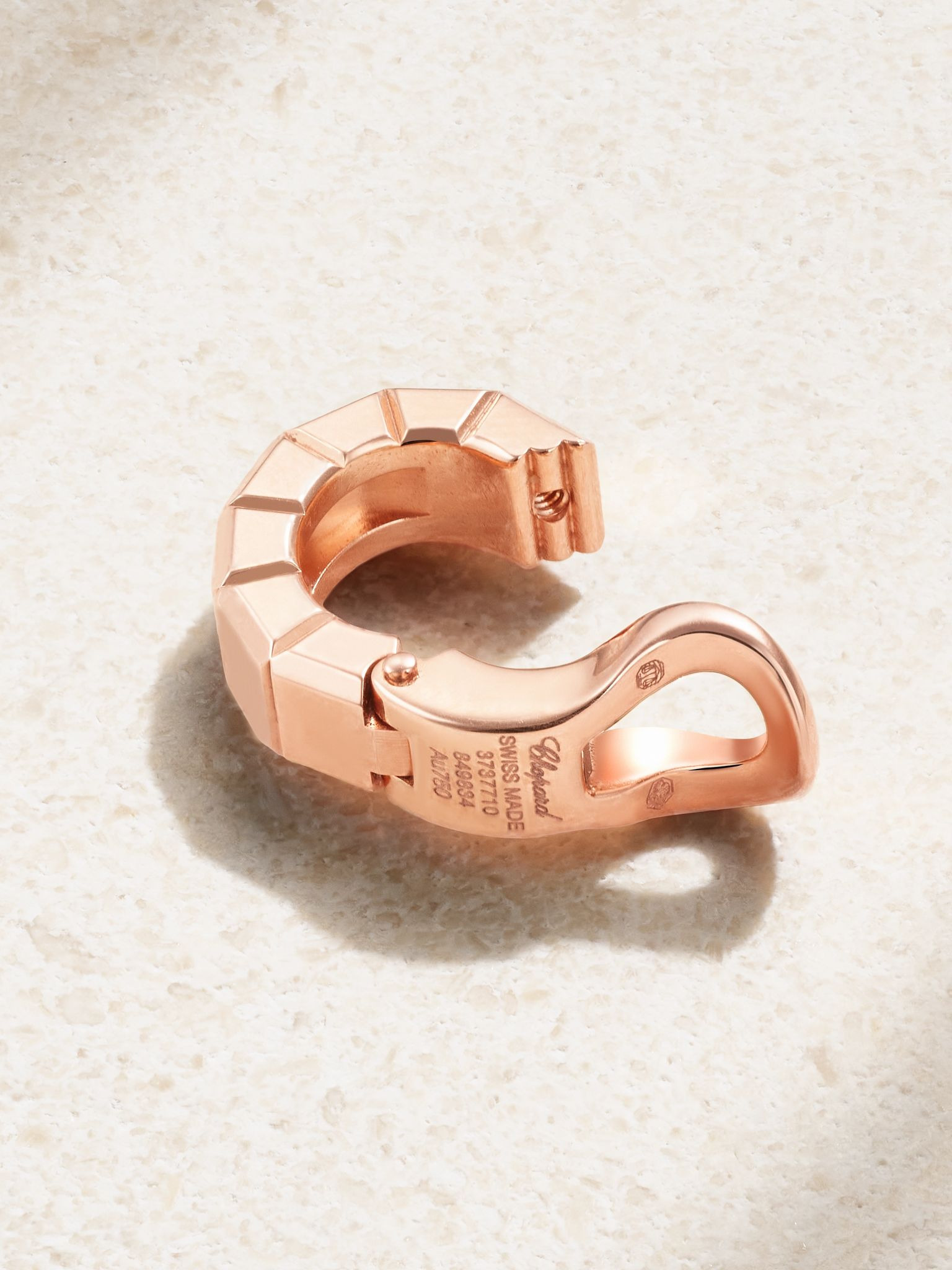 Ice Cube 18-karat rose gold single clip earring Gold - 3