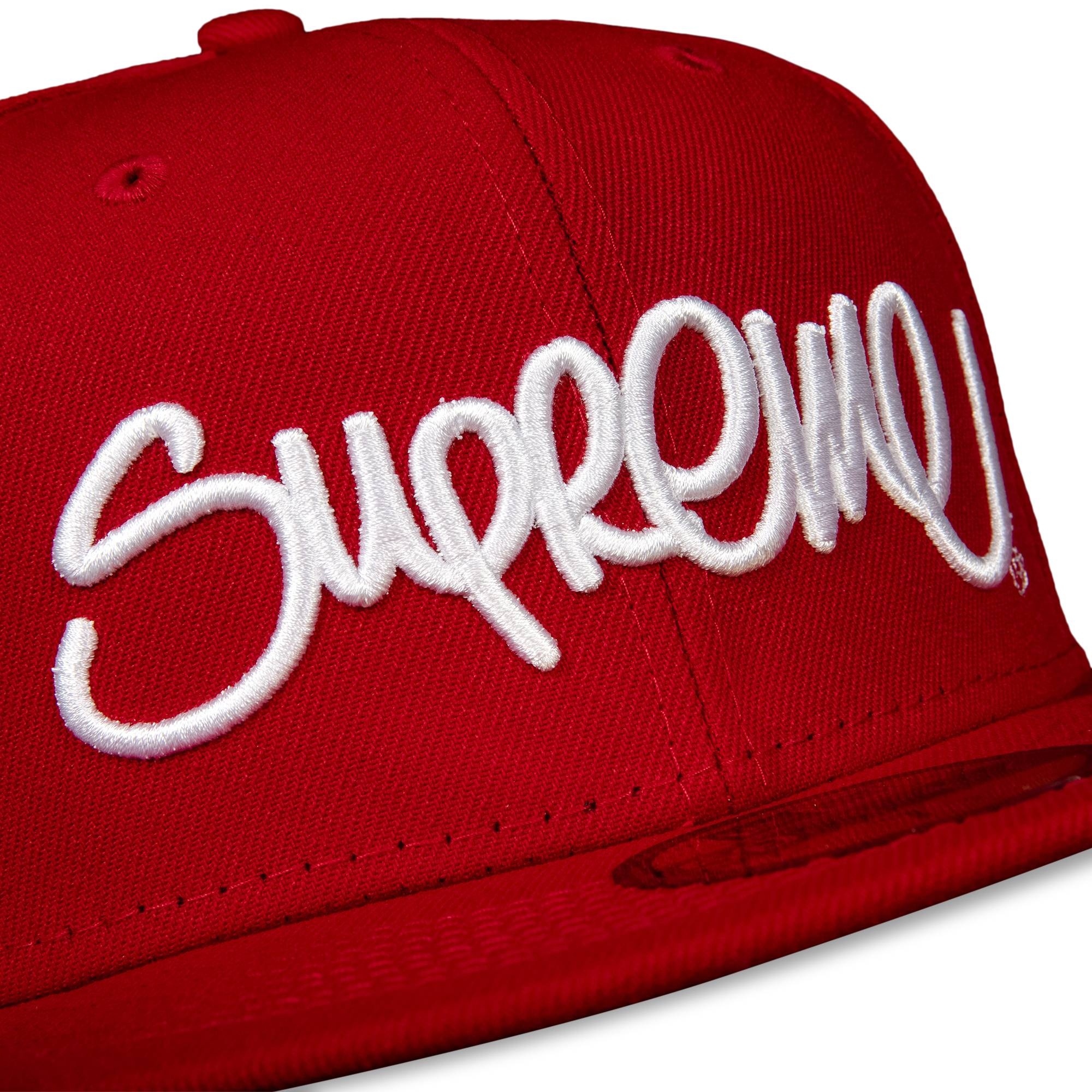 Supreme Supreme Handstyle New Era 'Red' | REVERSIBLE
