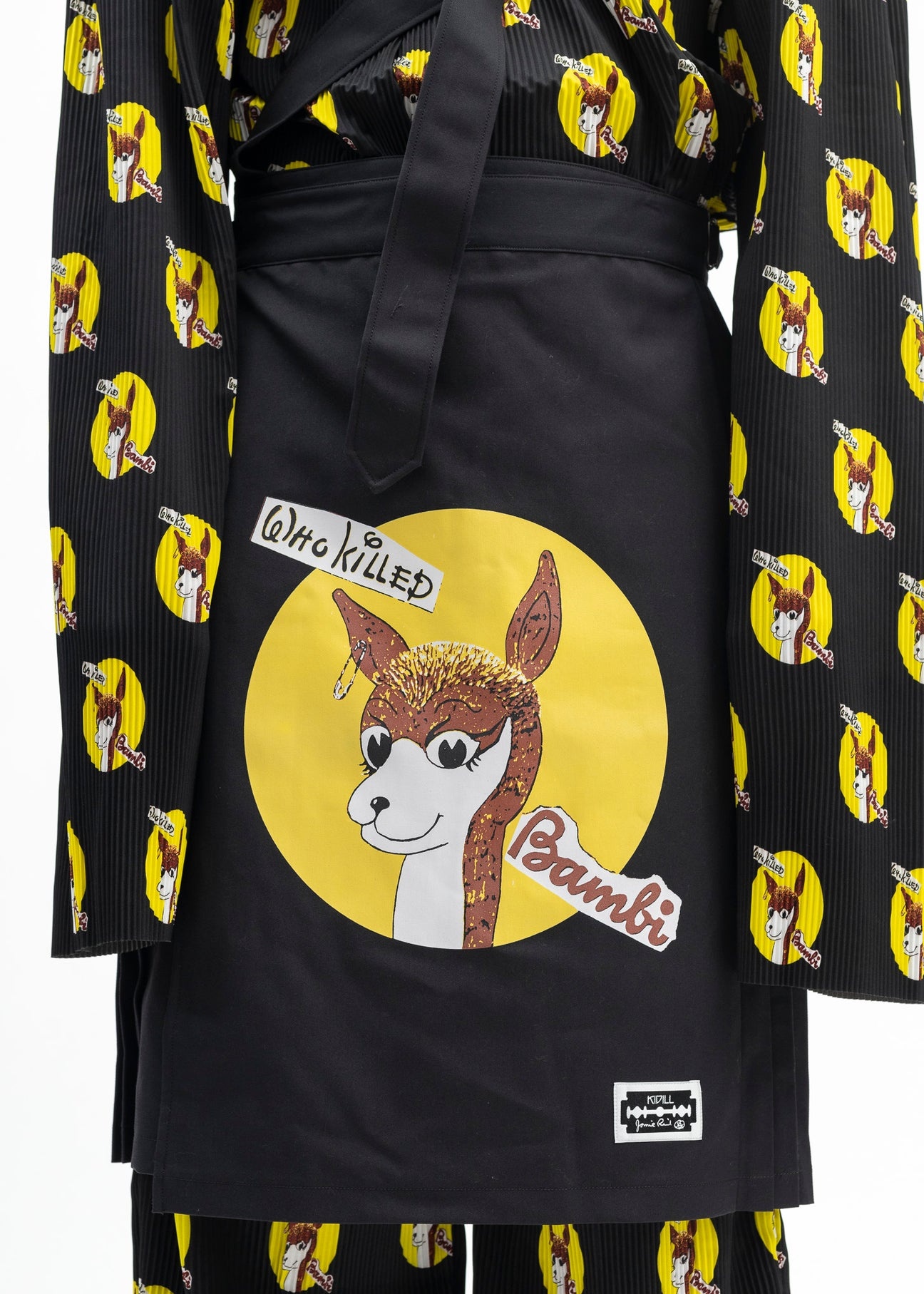 BLACK  KILT SKIRT WHO KILLED BAMBI COLLABORATION WITH JAMIE REID. - 5