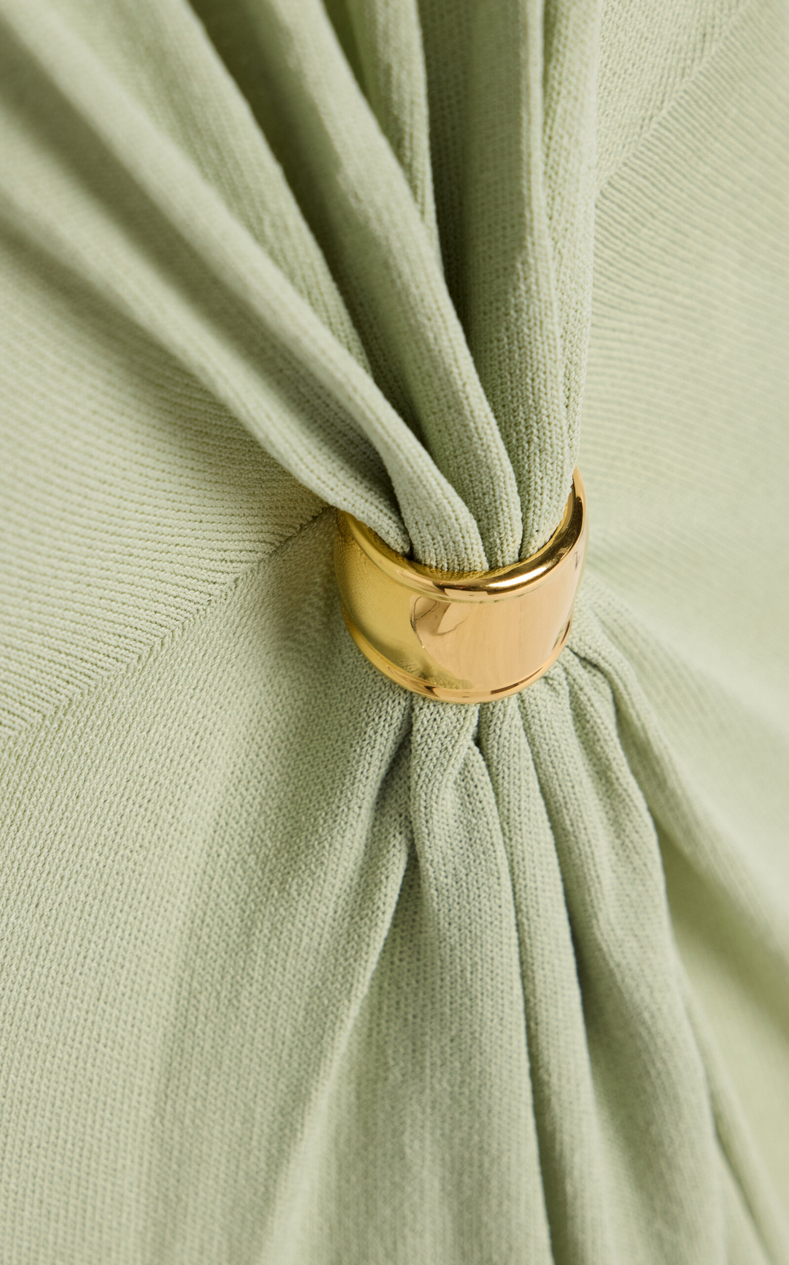 Saralien Gathered Jersey Maxi Dress green - 5