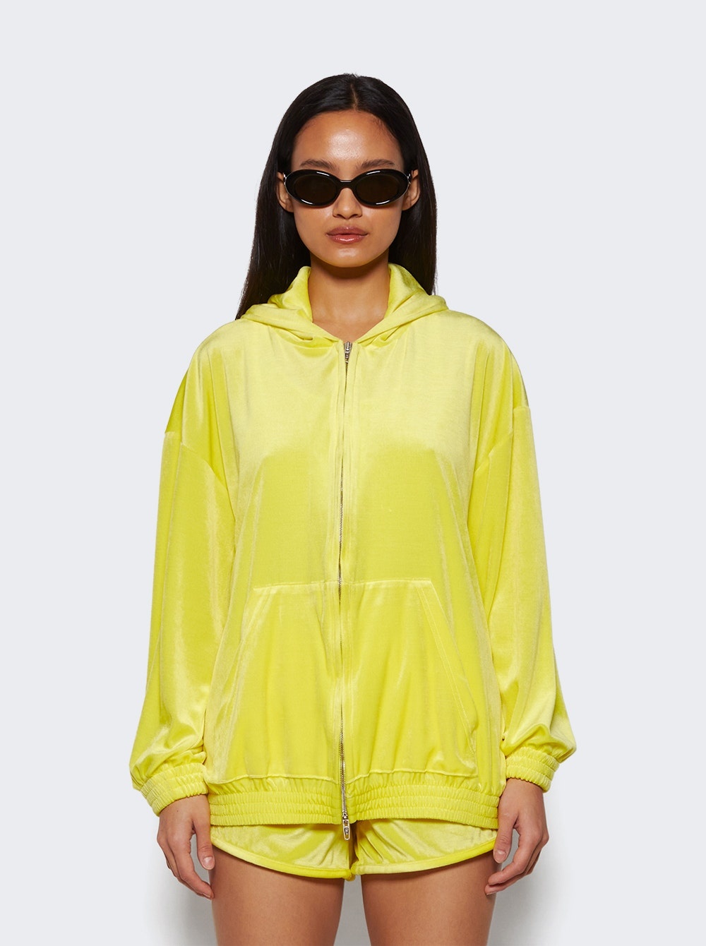 Zip-Up Hoodie Yellow - 3