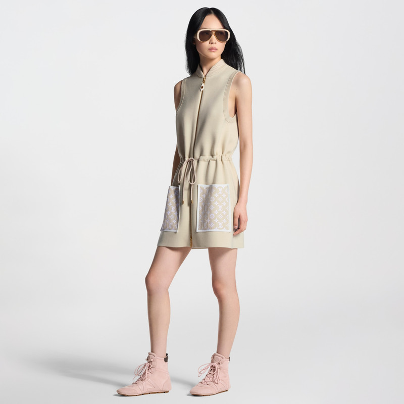 Louis Vuitton Monogram Accent Zip-Up Dress outlook