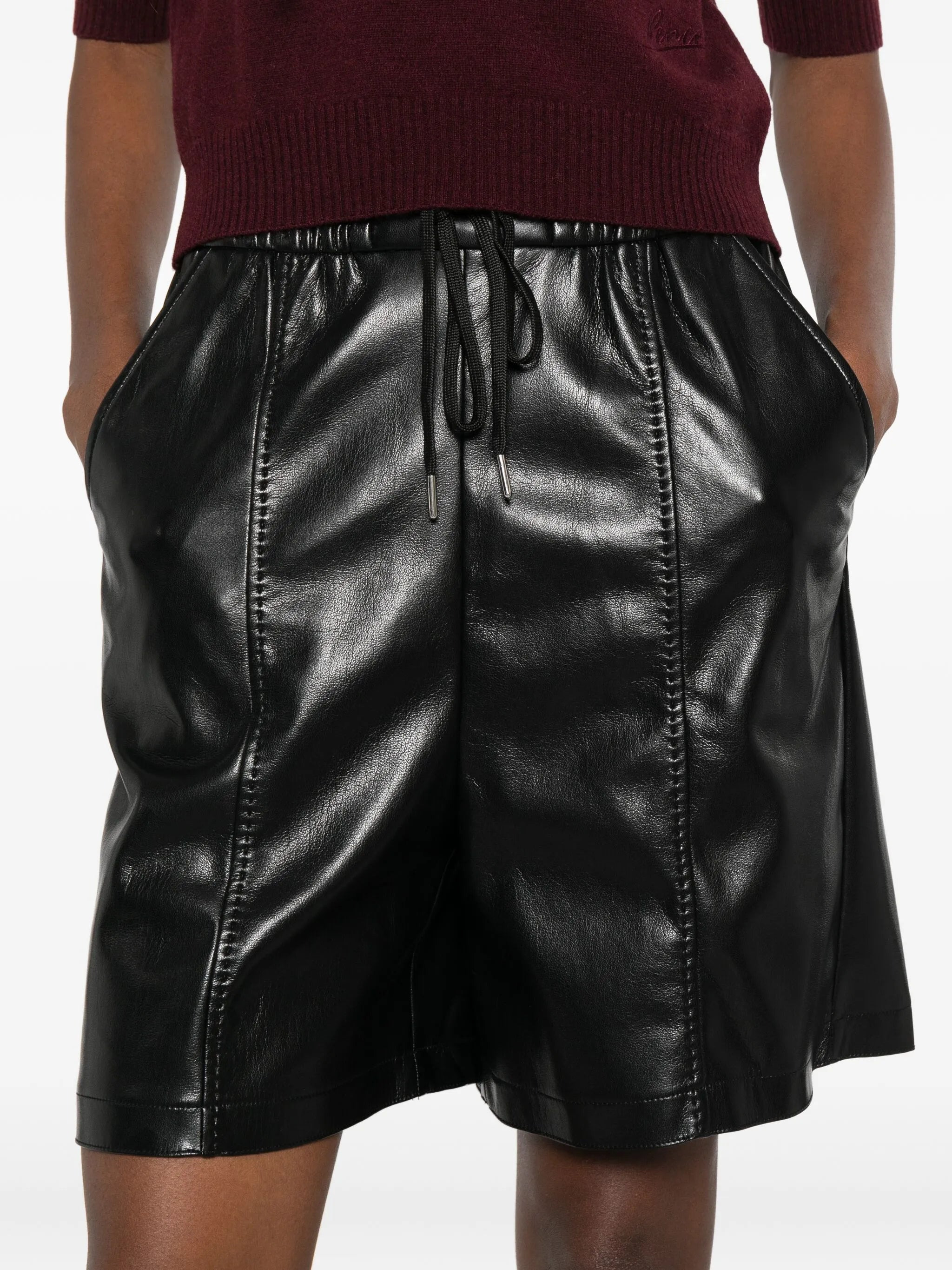 Pinko Elasticated Seam Shorts - 3