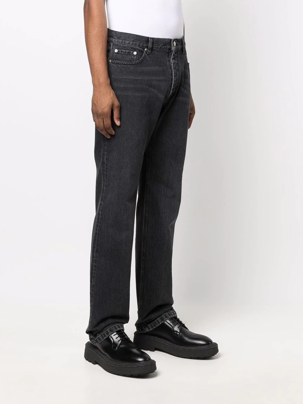 low-rise straight-leg jeans - 3