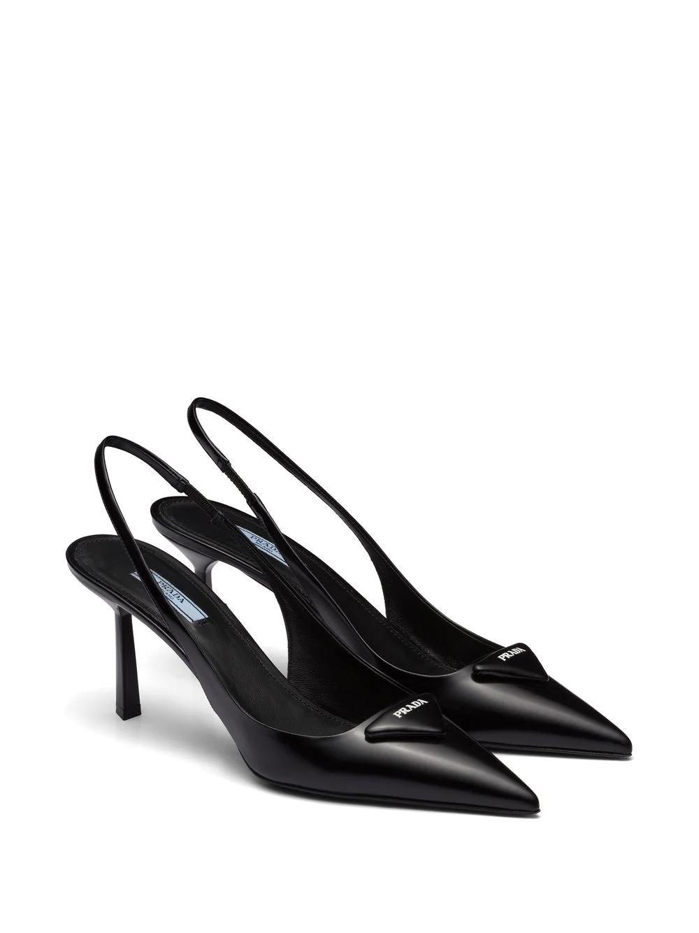 logo-plaque slingback pumps - 2