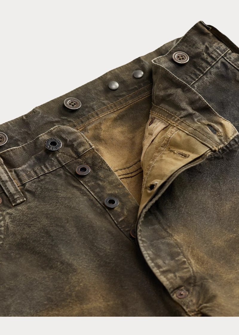 Straight Fit Distressed Canvas Workpant 3