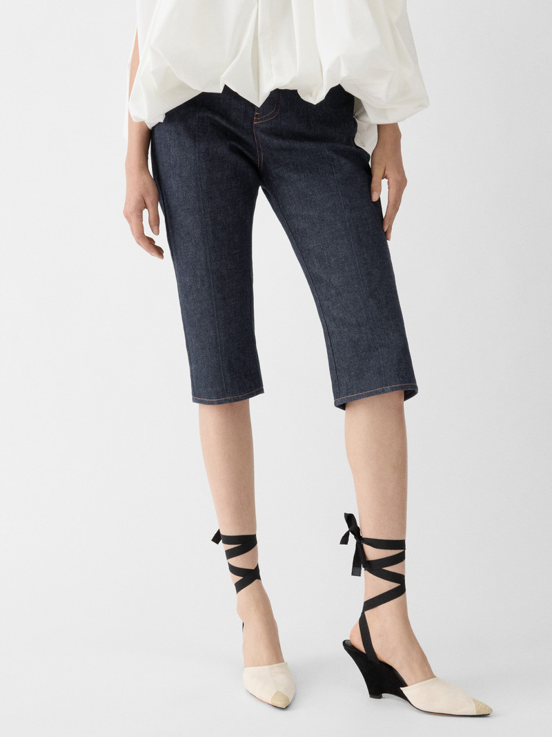 The de-Nîmes denim capri pants 3