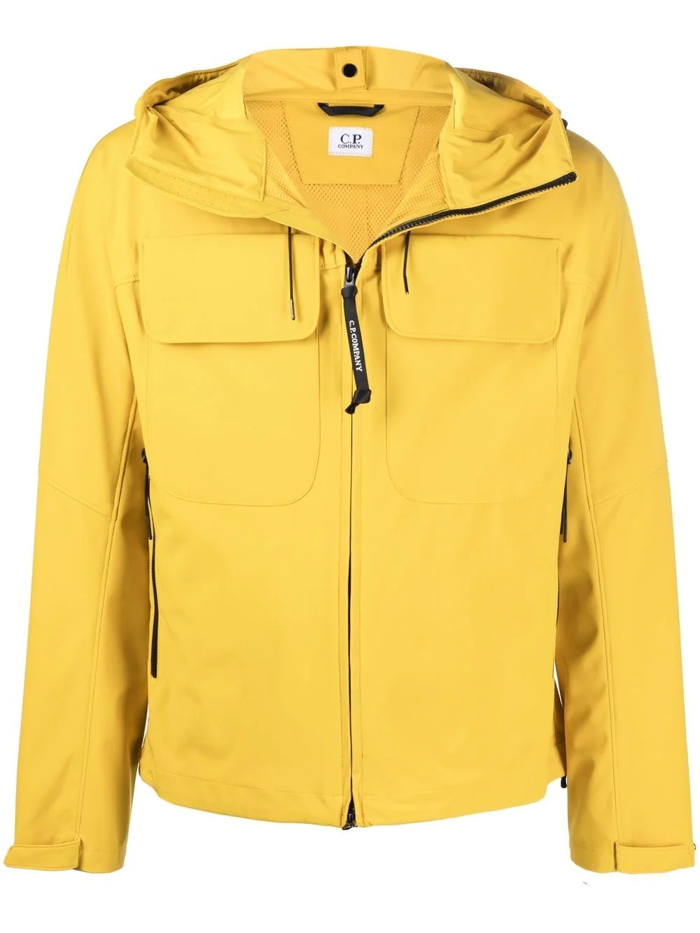 zipped-up hooded jacket - 1