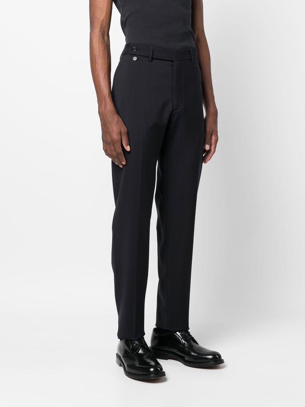 slim-cut tailored trousers - 3