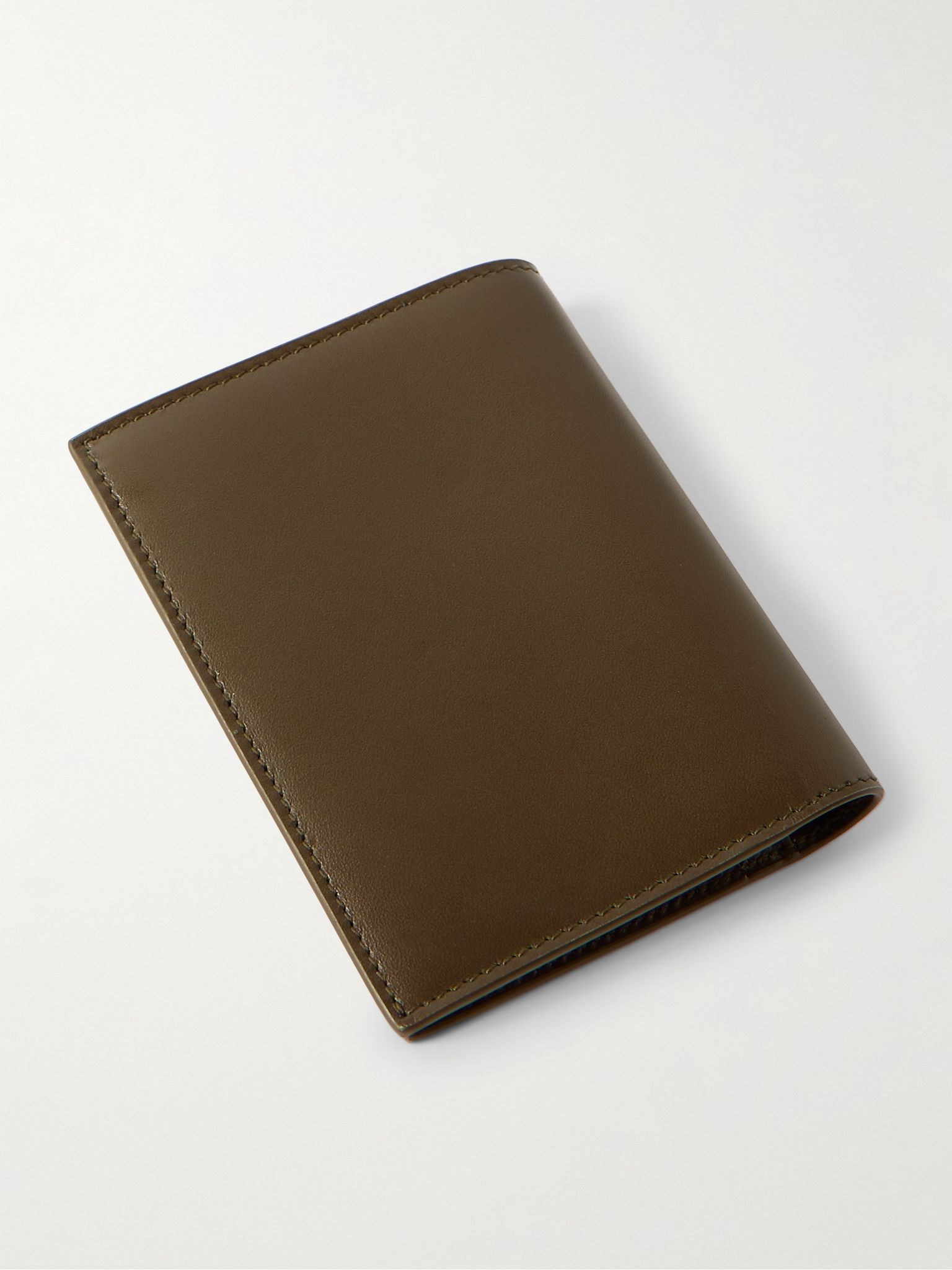 Logo-Print Leather Bifold Wallet Dark green - 2