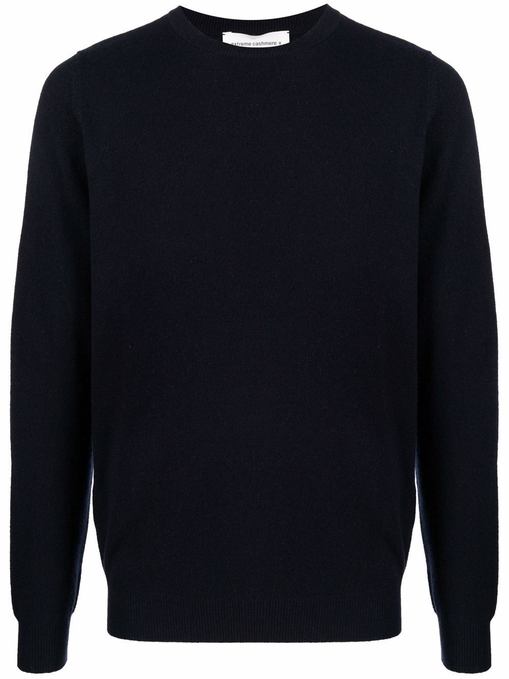 ribbed-trim cashmere-blend jumper - 1