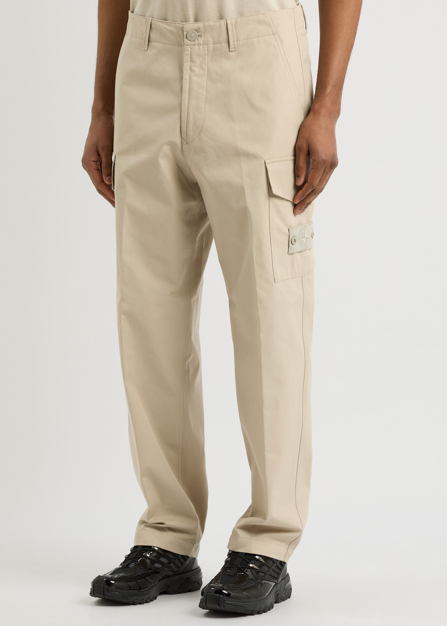 Stone Island Straight-leg Cotton-poplin Cargo Trousers - 2